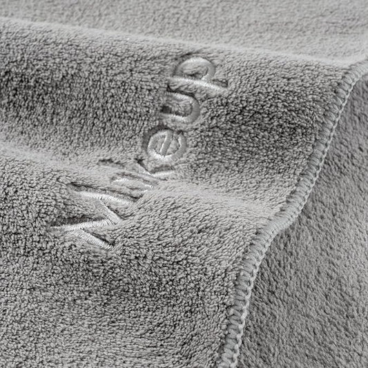 Arkwright Makeup Remover Cloths 6 Pack - Microfiber Coral Fleece Face Towels, Ultra Soft Reusable Washcloths, Gentle Facial Cleansing for Waterproof Makeup, 13 x 13, Grey