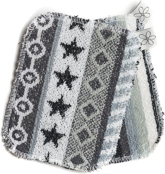 Skoy Bundle, 2-Pack Skoy Scrub, and 4-Pack Skoy Swedish Dishcloth, Reusable Cleaning Products for Kitchen and Household, Planet-Friendly, Dishwasher Safe Soft Scrub, Monochromatic Colors