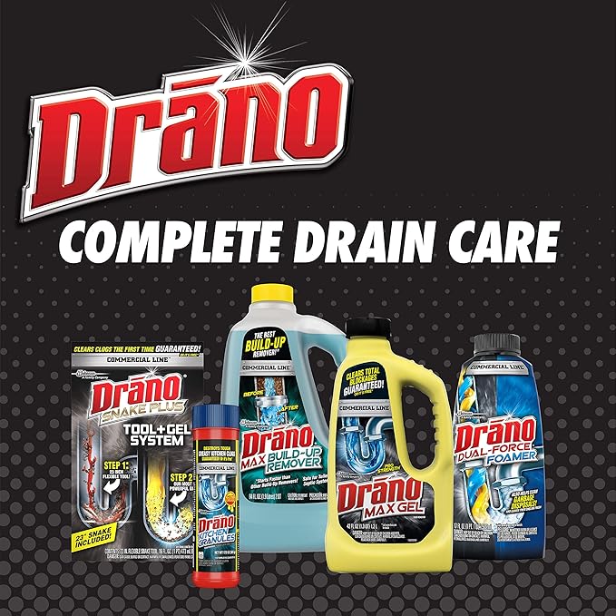 Drano Kitchen Granules Clog Remover, Commercial Line, 17.6 oz (Pack of 2)