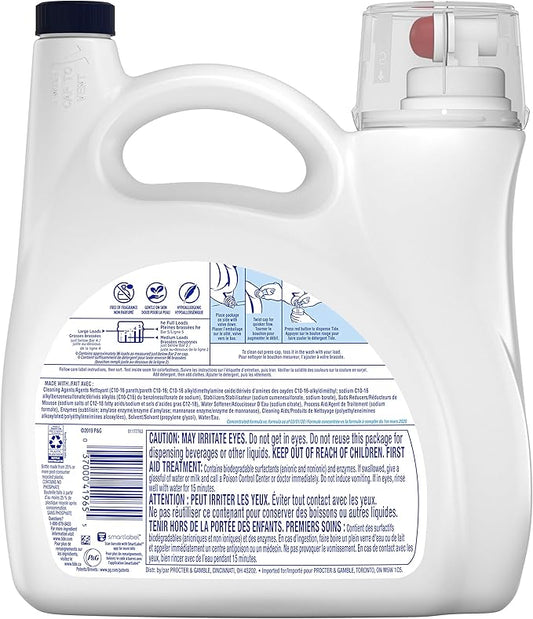 Tide Free & gentle liquid laundry detergent, 96 loads, 138 Fl Oz