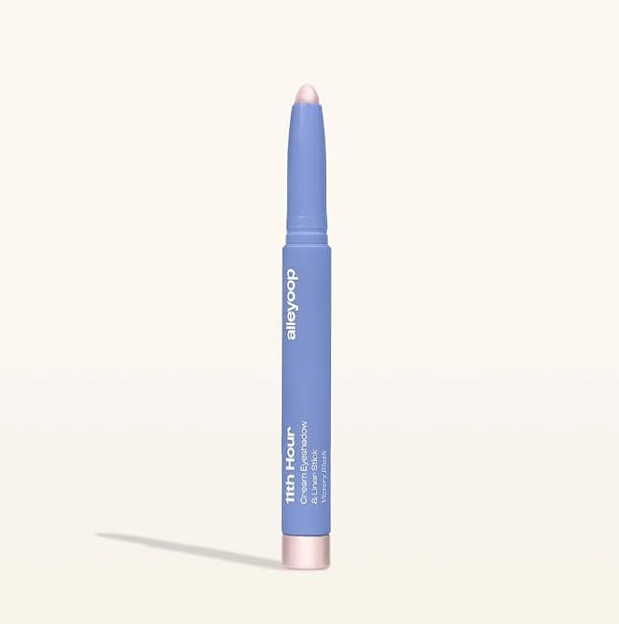 ALLEYOOP 11th Hour Waterproof Cream Eyeshadow Stick – Long-Lasting Eye Shadow Pencil & Eyeliner, Cream to Powder Stick & Highlighter – Smudge-Proof Eyeshadow Shimmer, Victory Blush Shimmer