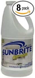 Champion Packaging & Distribution SB150002 64 oz Sunbrite Ammonia Lemon Cleaner 8 Bottle