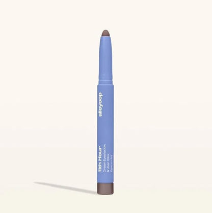 ALLEYOOP 11th Hour Cream Eye Shadow Sticks - Espresso Self (Matte) - Award-winning Eyeshadow Stick - Smudge-Proof and Crease Proof for Over 11 Hours - Easy-To-Apply and Compact for Travel, 0.05 Oz