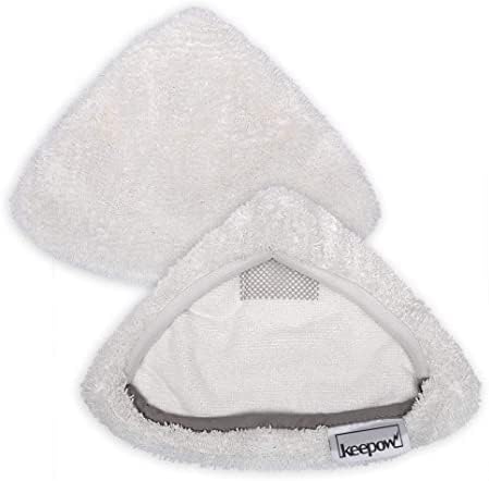 Steam Mop Pads for Bissell 2078 2165 20781 1544Z Triangle Poweredge Powerforce Lift-Off Steam Replacement Mop Pads Washable Reusable (3 Soft + 3 Scrubby)