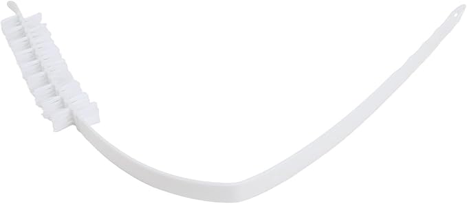Flexible 60cm Cleaning Brush for Washing Machine Inner Cylinder, Nylon Bristles for Lint Removal in Drum Washers and Dryer Exhausts, White