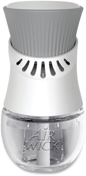 Air Wick - 78046 plug in Scented Oil Warmer, White, Essential Oils, Air Freshener,6.3" x 2.3" x 3.7" , 6.0 Count