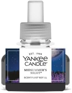 Yankee Candle ScentPlug Refills - Midsummer Night, Sage & Citrus, Coconut Beach, Sun & Sand (Pack of 4)