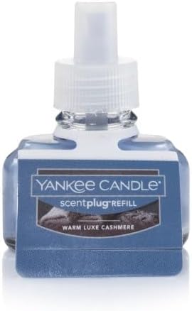 Yankee Candle ScentPlug Refill for Plug in Air Fresheners, Scented Oil Refills, Long Lasting Home Fragrance, Warm Luxe Cashmere (Pack of 6)