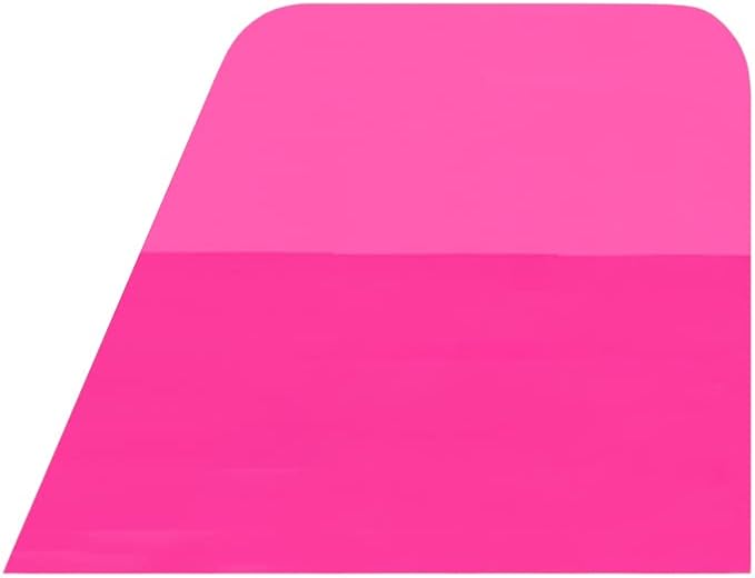 4" x 3" Pink Modern Bevelled Squeegee for Car Vinyl Wrap PPF Coating Installation
