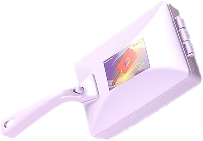Carpet Debris Brush,Plastic Handheld Cleaning BrushMultifunctional Handheld Dual Roller Sofa Sweeping Carpet Cleaning Brush<1 Piece>Vacuum Cleaner (Purple)