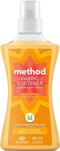 Method Fabric Softener; Ginger Mango; 53.5 Ounces; 45 Loads; 2 pack; Packaging May Vary