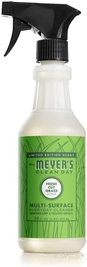 Mrs. MEYER'S CLEAN DAY Multi-Surface Everyday Cleaner, Fresh Cut Grass Scent, 16 Fl Oz (Pack of 6)