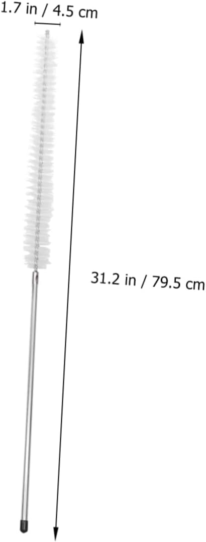 FOMIYES Extended Handle Washing Machine Cleaning Brush Dryer Vent Cleaner Tool for Home Stainless Steel Rod and Brush Head for Exhaust Port and Duster Cleaning