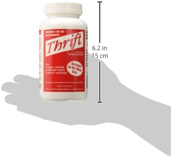 Thrift T-100 Alkaline Based 1-Pound Granular Drain Cleaner,Red