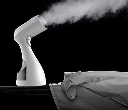Travel Garment Steamer, 30s Fast Heat, 1500W, Auto-Off, Wrinkle-Removing Handheld Steamer with 300ml Detachable Water Tank for Clothes, Garments, and Fabrics