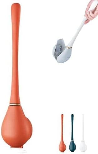 New Upgrade Silicone Toilet Brush and Holder Set,Toilet Bowl Cleaner Brush, Toilet Wand Cleaning Kit Wall Mounted, Discreet Bathroom Cleaning Brush,Bathroom Cleaning Supplies