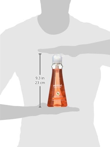 Method Gel Dish Soap, Clementine, Biodegradable Formula, Tough on Grease, 18 Fl Oz (Pack of 3)