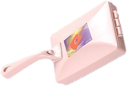 Carpet Debris Brush,Plastic Handheld Cleaning BrushMultifunctional Handheld Dual Roller Sofa Sweeping Carpet Cleaning Brush<1 Piece>Vacuum Cleaner (Pink)