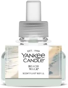 Yankee Candle ScentPlug Refill, Ocean Air, Beach Walk, Sun & Sand, Pink Sands, Coconut Beach, Tangerine & Vanilla, Electric Home Fragrance Room Air Freshener, 6 Count (Variety Pack)