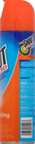 Shout Advanced Stain Remover, Foaming | Grease and Oil | 18 oz | Pack of 2