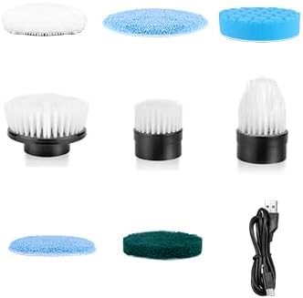 Bomves Electric Spin Scrubber 9 in 1 Replaceable Accessories, 7 Pack Brush Heads, Suitable for Bomves Cleaning Brush