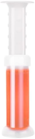 Toilet Cleaning Gel Peach Scent. Pack of 4 (6.43oz) with 56 Gel Stamps for Continuous Toilet Cleaning, Deodorizing & Fruity Freshness.