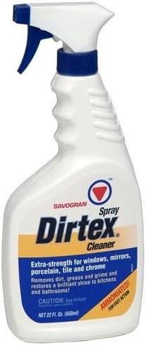 Savogran 10763 Dirtex Spray Cleaner Extra-Strength For Windows, Mirrors, Porelain, Tite and Chrome 22 oz