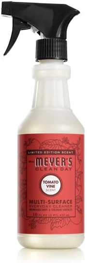 Mrs. MEYER'S CLEAN DAY Multi-Surface Everyday Cleaner, Tomato Vine Scent, 16 Fl Oz (Pack of 6)