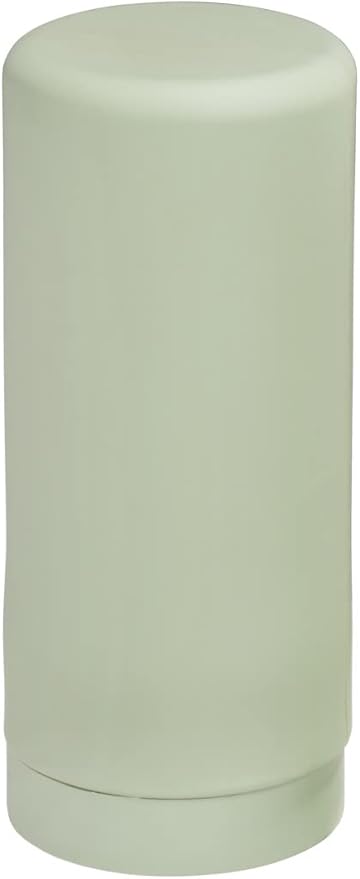 WENKO Easy Squeeze Dish Soap Dispenser for Kitchen Sink, Squeeze Bottle for Washing Up Liquid and Hand Soap, Round refillable Plastic Bottles, Easy to Fill and to use, 8.5 oz, Light Green