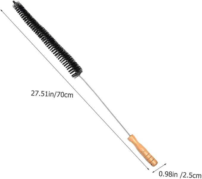2pcs Dryer Vent Cleaner Brush Wooden Handle Brush for Washing Machine Cleaning Duct Cleaning Kit for Home Use