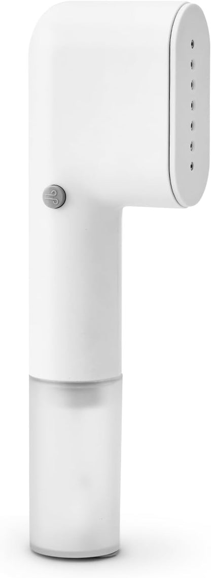 olayks Handheld Steamer for Clothes,Fashion Portable Handheld Garment Steamer, 15S Heat Up, Travel Mini Steamer ＆ Iron 2 In 1, 1.1lbs, Fabric Wrinkle Remover for Home Travel, White,120V