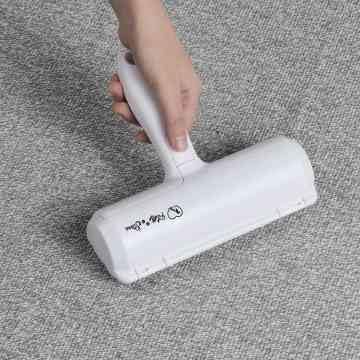 Pet Hair Remover and Reusable Lint Roller- Fluffy Paws Cat and Dog Hair Remover for Furniture, Couch, Carpet, and Bedding - Portable, Multi-Surface Fur Removal Tool