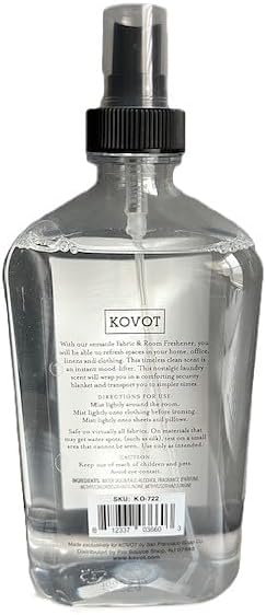 Fabric and Room Freshener Spray, Washed Denim Scent, Fresh Clean Fragrance, 17.75 Fl Oz