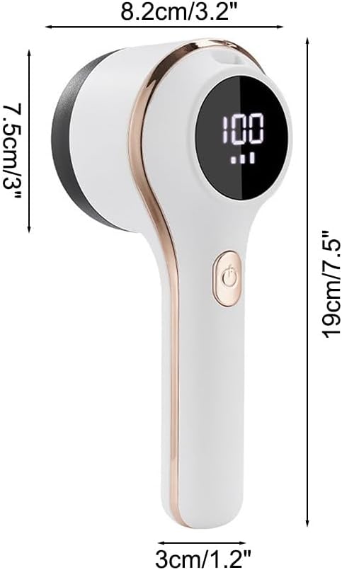 Rechargeable Fabric Shaver, 3 Gears Electric Lint Remover with Digital Display, Portable Clothes Shaver for Clothing Silk Sweater Cotton