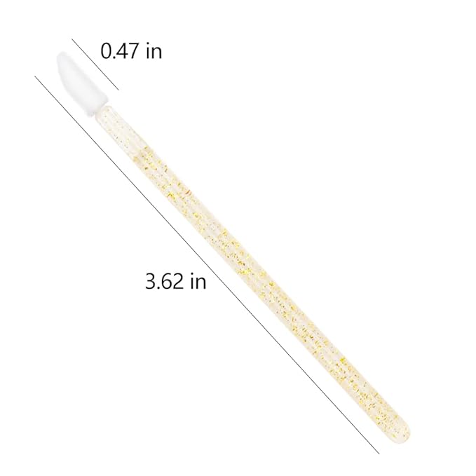 300 PCS Eyelash Extension Supplies Kit Disposable Micro Brush Eyebrow Spoolies Lip Stick Brush Mascara Wand Applicator Makeup Brush Tool (White Black Gold Sets)