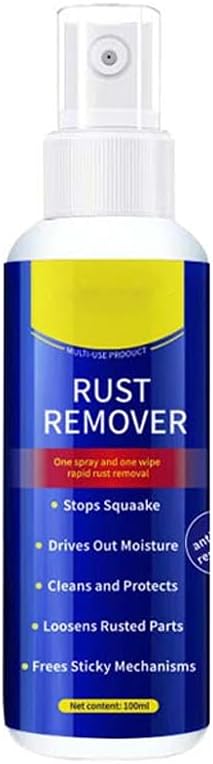 Anti-Rust Lubricant Spray & Rust Remover,Multi-Purpose Lubricant Rust Remover Spray with Protective Coating, Fast-Acting Formula & Easy Application, for Metal, Vehicles, Tools, Chains (1PC)