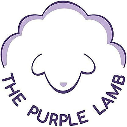 The Purple Lamb Scented Wool Dryer Balls Laundry – Lavender Infused - Antistatic Dryer Ball - XL 4 Pack - 100% Organic Fabric Softener - Shorten Drying time - Handmade in Nepal (4 Pack)