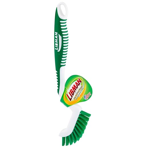 Libman 18 Tile and Grout Brush with Ergonomic Handle
