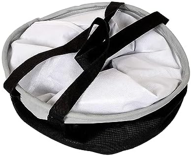 45L Waterproof Laundry Basket – Collapsible Canvas Clothes Hamper with Handles for Toy Storage, Laundry Room, Dorm & Nursery – Grey Organizer Bin (4.33x 4.33x1.18 in)