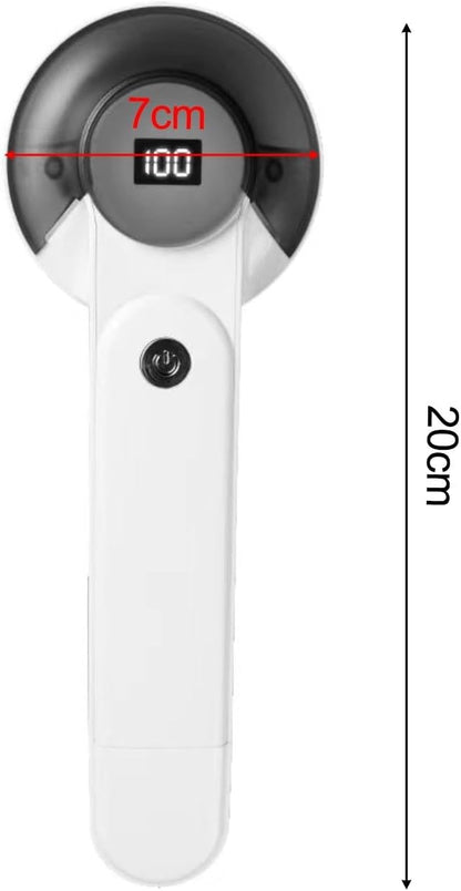 Rechargeable Fabric Shaver, Electric Lint Remover for Clothes with Detachable Head, Efficient Pellet Remover for Home Laundry Care, Safe ABS Material, Fast Charging(1 Blade white)