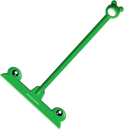 Cartoon Frog Glass Squeegee Shower Scraper, Home Window and Mirror Cleaner, Bathroom Shower Screen Wiper for Glass Doors