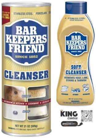Cleaning and spot remover, for best results, with environmentally friendly formula QR Code (Bar Keep Cleanser Powder & Liquid (1 each (20 oz)))