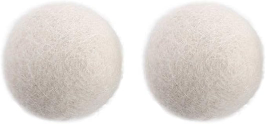 Generic Reusable Wool Dryer Balls Fabric Softener Ball Wool Laundry Ball Reducing Clothing Wrinkles,Saving Drying Time and Fabric Fluffier(2 pcs-no Pattern), AM17CD0ADMWUS