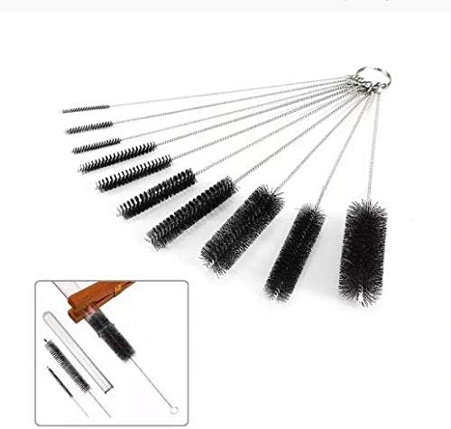 10pcs Refrigerator Condenser Cleaning Brush Clothes Dryer Lint Vent Cleaner Brush Foldable Washing Machine Home Brush Black