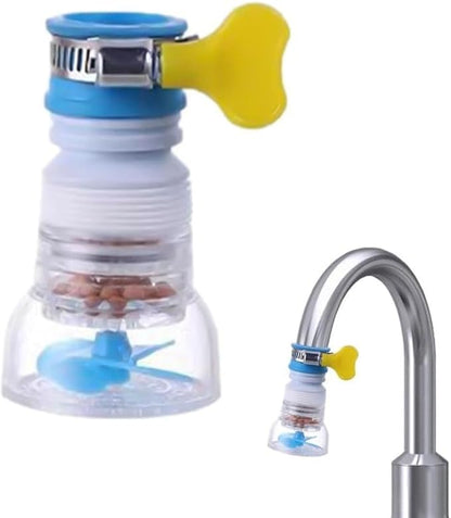Blue 360 Degree Rotating Faucet Aerator Telescopic Anti-Splash Water- Saving Tap Sprayer, Tap Nozzle With Filter Tip Faucet Adapter for Kitchen Bathroom Faucet Parts Water Filtration and Softeners