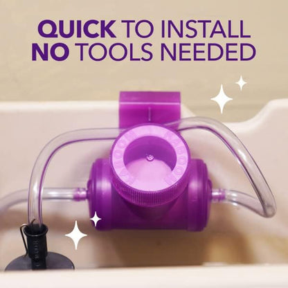 Kaboom Scrub Free! Continuous Clean Refillable Toilet Cleaning System, 1 Device with 1 Pouch