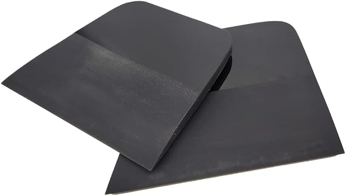 Professional TPU Rubber Squeegee for Vinyl Wraps, Car Window Glass Tinting PPF Coating Film Installation, Tint Squeegee Water Blade Scraper for Paint Protection Film (Black)