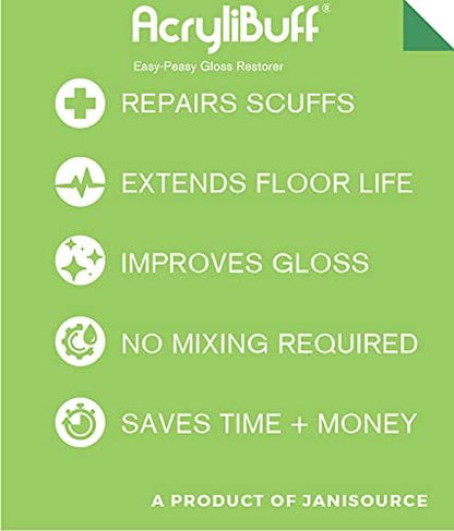 AcryliBuff Floor Spray On Buff Gloss Restorer, 1 Quart…