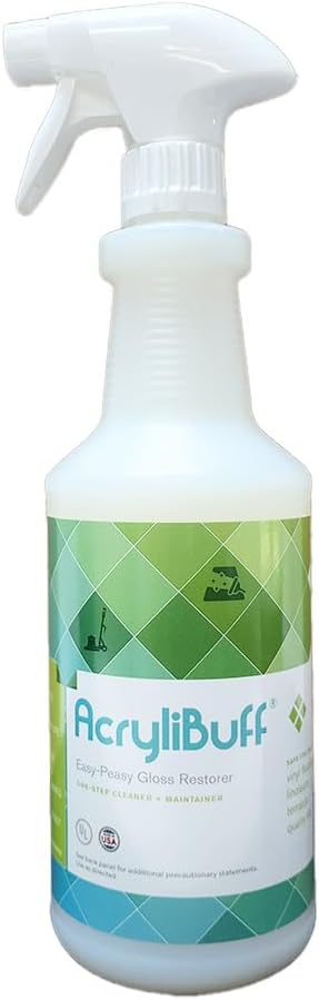 Acrylibuff Spray-On Buff Floor Wax Gloss Restorer, Quart (3-Pack)
