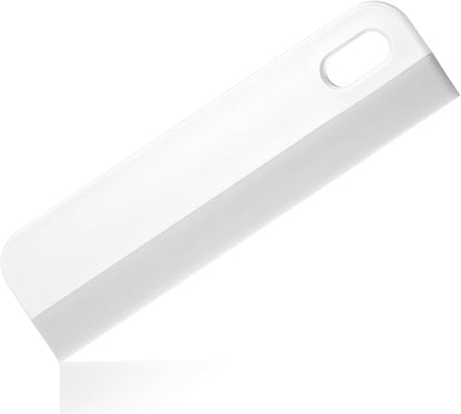 8.6" Bathroom Squeegee Kitchen Countertop Squeegee for Shower Small Silicone Squeegees for Glass Doors Window Cleaning Scraper for Mirror Sink Counter Bathroom, White Grey